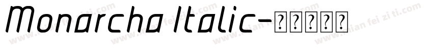 Monarcha Italic字体转换
